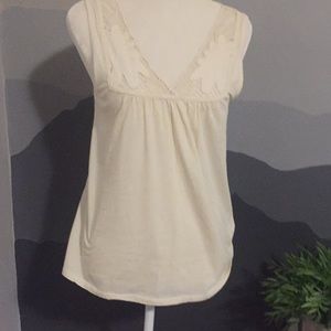 Lucky brand cream lace tank
